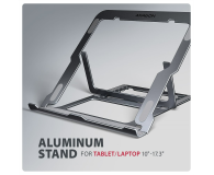Axagon STND-LAG Podstawka do laptopów i tabletów 10-17,3' szara - 1485480 - zdjęcie 2